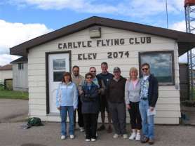 Ramblers at Carlyle, SK - our one rain day.
The Carlyle Flying Club really looked after us, 
even arranging cars for sightseeing !
This is a great place to R.O.N.
